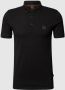 Boss Orange Slim fit poloshirt met labelpatch model 'Passenger' - Thumbnail 3