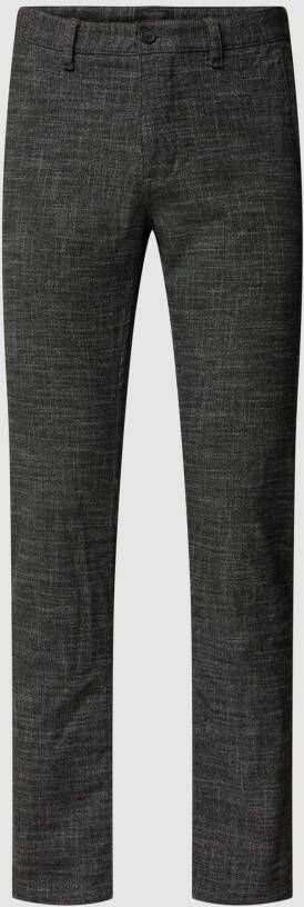 BOSS Casualwear Stoffen broek met labeldetail model 'Schino-Slim-O'