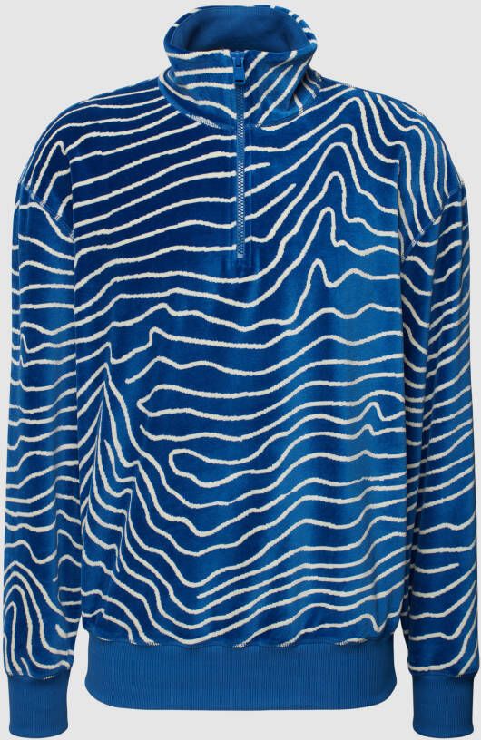 BOSS Casualwear Sweatshirt met all-over motief model 'Zemountain'