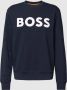 Hugo Boss Katoenen Hoodless Sweatshirt Lente Zomer Collectie Blue Heren - Thumbnail 2