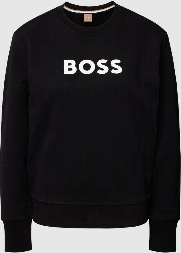 Boss Orange Sweatshirt met labelprint model 'ELABOSS'