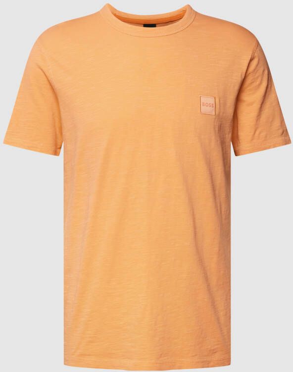 Boss Orange T-shirt met logostitching model 'TEGOOD'