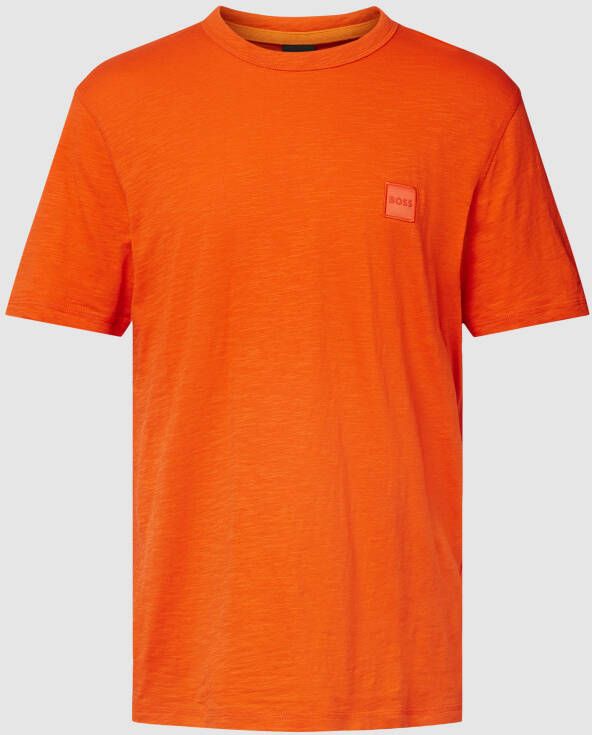 Boss Orange T-shirt met logostitching model 'TEGOOD'