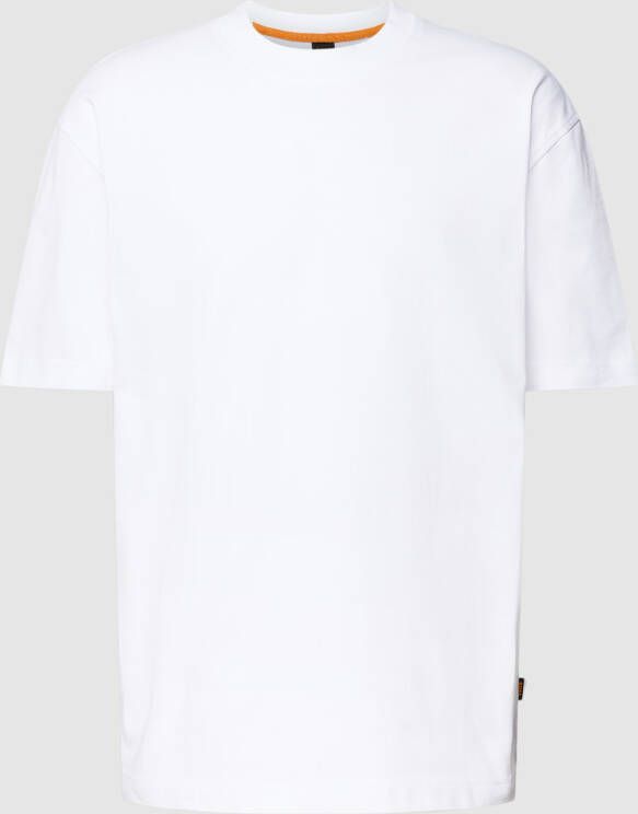 Boss Orange Regular fit T-shirt van katoenmix model 'TEETIM' - Foto 3