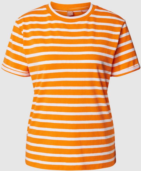 Boss Orange T-shirt met streepmotief model 'Espring'
