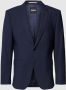 Hugo Boss Slim Fit Wollen Jas met Zakken Blue Heren - Thumbnail 1