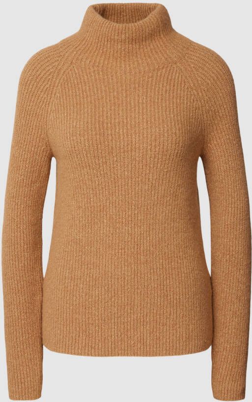 Boss Gebreide pullover van alpacamix met opstaande kraag model 'Falodan'