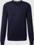 Hugo Boss Heren V-Hals Trui van Zuivere Wol in Blauw Blue Heren - Thumbnail 3