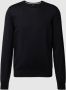 Boss Gebreide pullover met labelstitching model 'Botto' - Thumbnail 3
