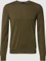 Boss Gebreide pullover van scheerwol met labelstitching model 'Botto' - Thumbnail 3