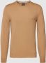 Boss Gebreide pullover van scheerwol met labelstitching model 'Botto' - Thumbnail 2