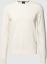 Boss Gebreide pullover van scheerwol met labelstitching model 'Otto' - Thumbnail 2