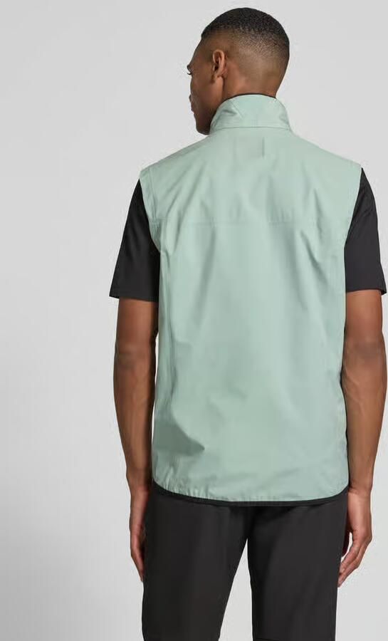 BOSS Green Gilet met labelprint model 'Putt'