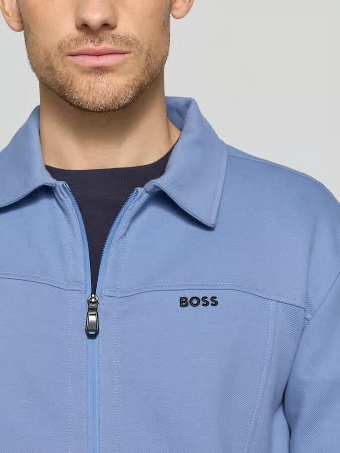 BOSS Green Loose fit blouse met lange mouwen van pure viscose model 'AFFETTO'