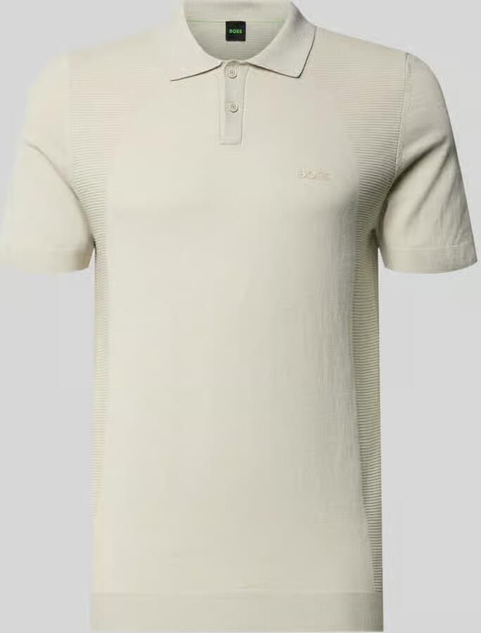 BOSS Green poloshirt met logodetail