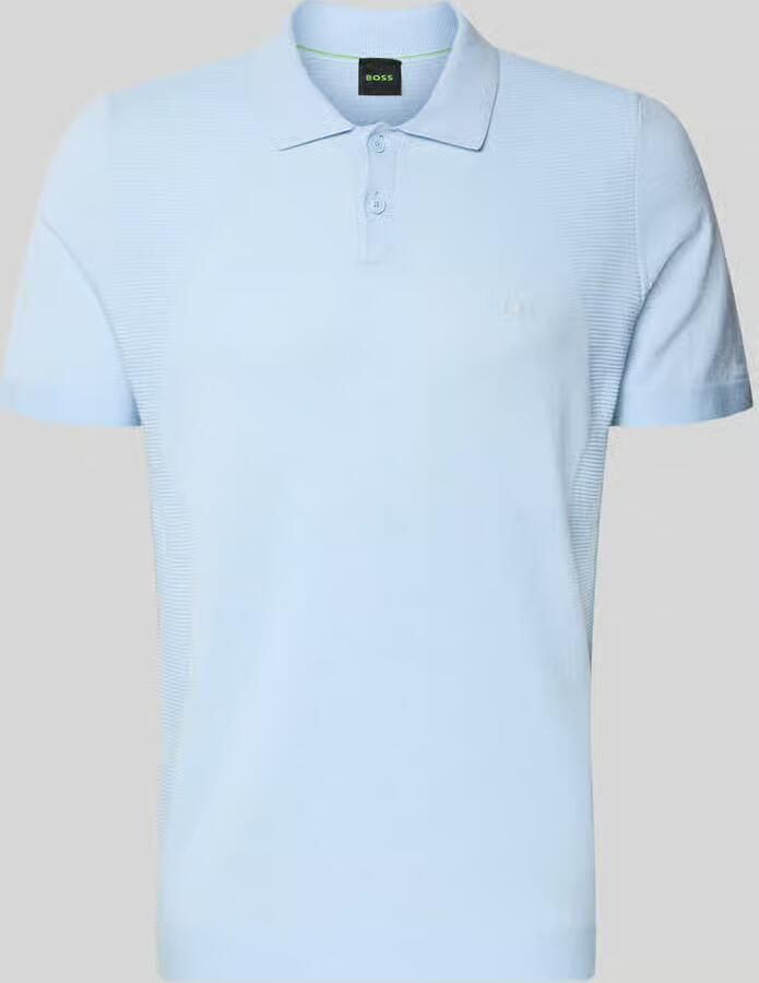BOSS Green poloshirt met logodetail