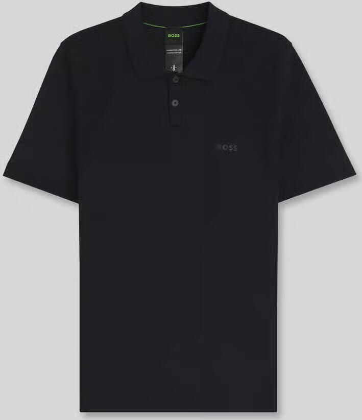 BOSS Green poloshirt met logodetail