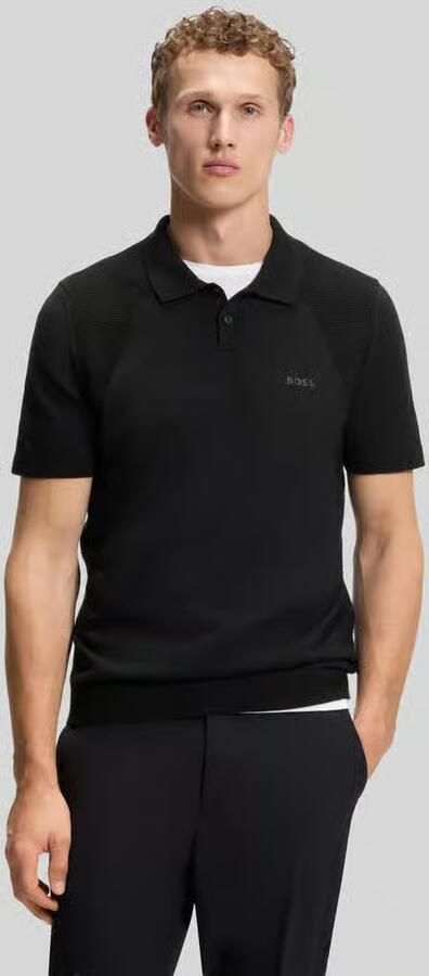 BOSS Green poloshirt met logodetail - Foto 3