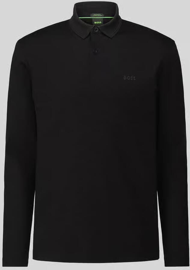 BOSS GREEN Poloshirt met lange mouwen Pirol Lange mouw regular fit logoborduurwerk
