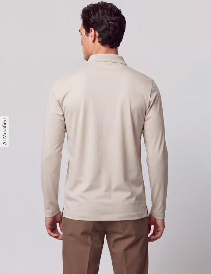 BOSS Green Poloshirt met logopatch model 'Pirol' - Foto 3