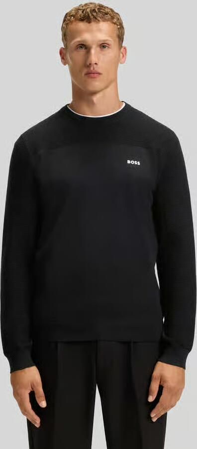 BOSS GREEN Gebreide trui KN Momentum-X CN Ronde hals Regular Fit contrast HD-logo - Foto 8