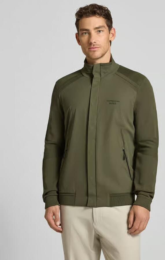 BOSS Green regular fit blouson van modal-mix met zijde-aandeel model 'SPIRIT70' - Foto 3