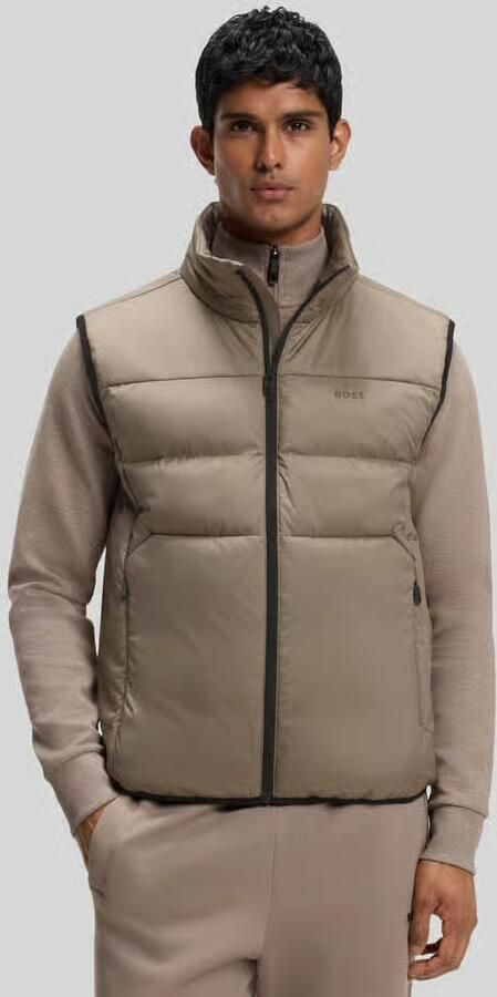 BOSS Green Regular fit bodywarmer met opstaande kraag model 'OW_Urbanex' - Foto 3