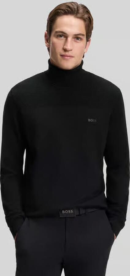 BOSS Green Regular fit coltrui van wolmix - Foto 3