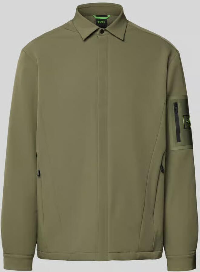 BOSS Green Regular fit functioneel jack van waterafstotend materiaal model 'ST_EXPEDIT PADDED L'