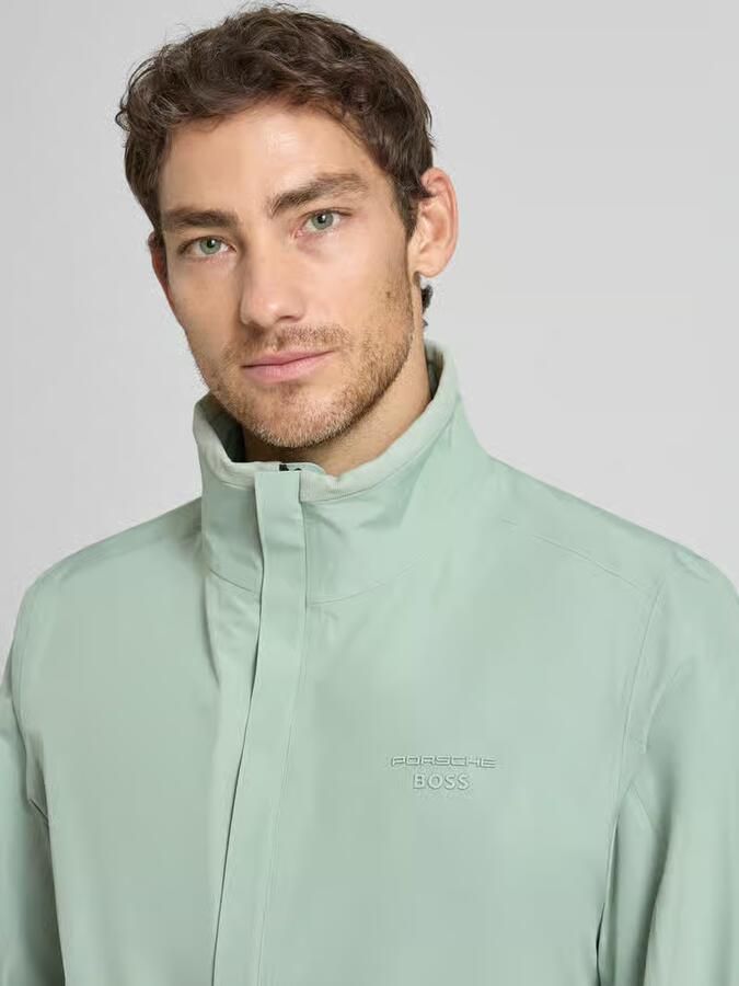 BOSS Green regular fit functioneel jack van waterdicht materiaal Porsche x BOSS