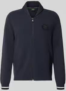 BOSS Green regular fit gebreid jack van viscosemix model 'KN_UNION FZ'