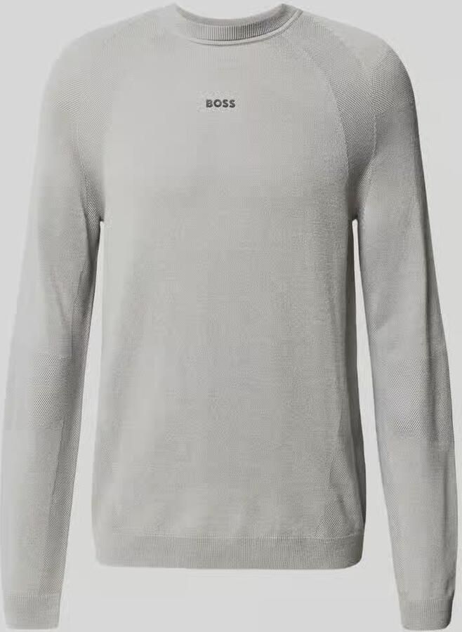 BOSS Green Regular fit gebreide pullover met wol - Foto 2