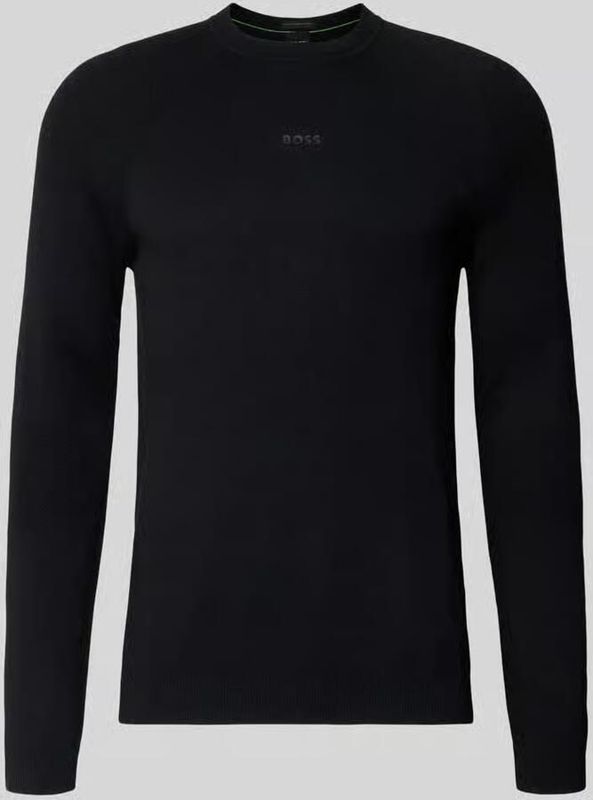 BOSS Green Regular fit gebreide pullover met wol - Foto 2