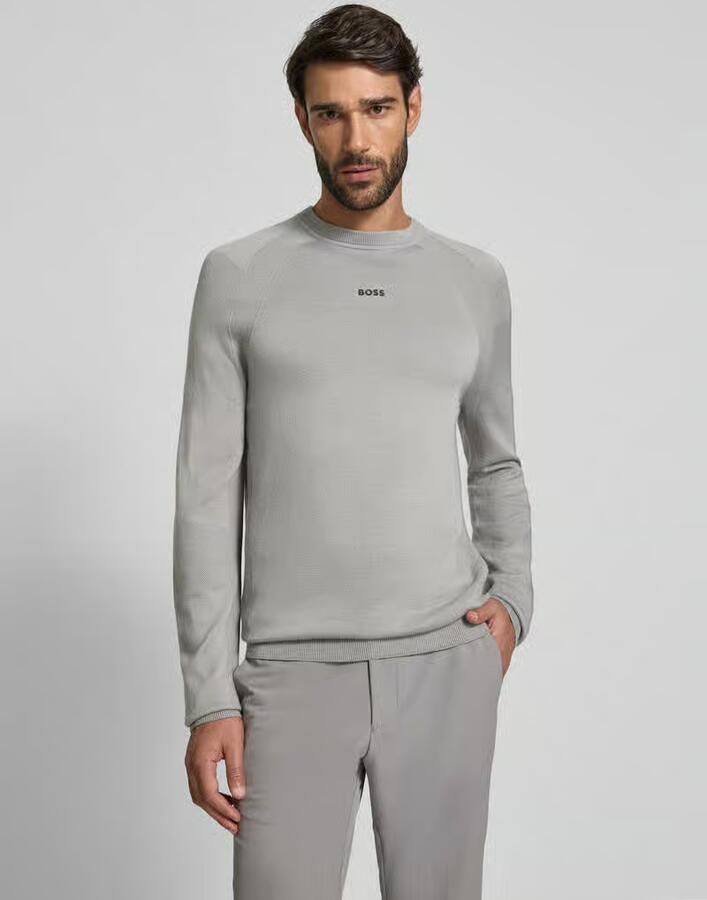 BOSS Green Regular fit gebreide pullover met wol - Foto 2