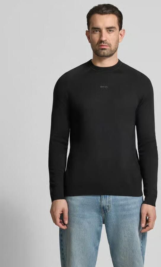 BOSS Green Regular fit gebreide pullover met wol - Foto 3