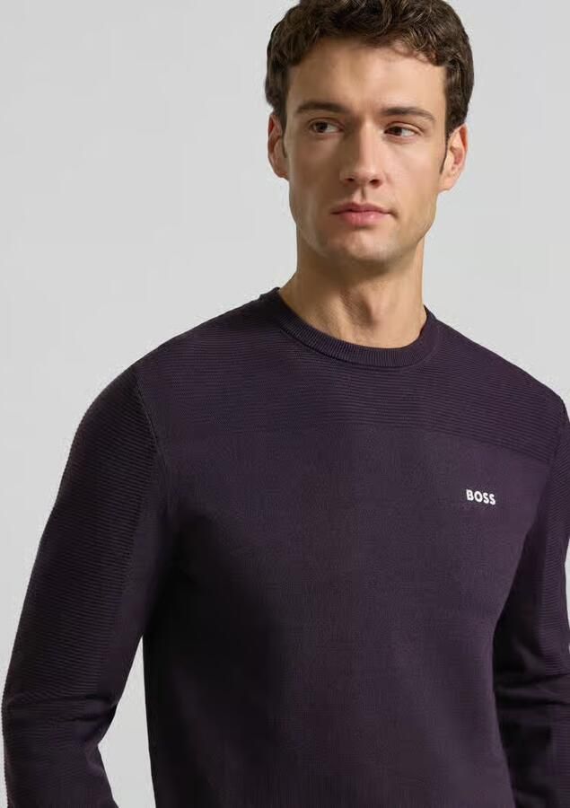 BOSS Green Regular fit gebreide pullover met wol model 'MOMENTUM' - Foto 2