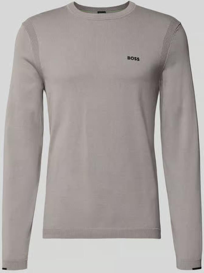 BOSS Green Regular fit gebreide pullover van puur katoen model 'EVER X'