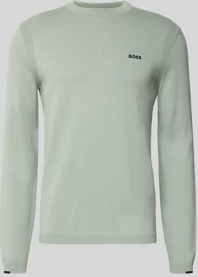 BOSS Green Regular fit gebreide pullover van puur katoen model 'EVER X'