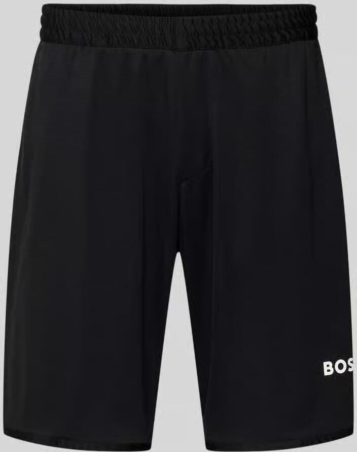 BOSS Green Regular fit korte broek met labelopschrift model 'TOC SPIN 9 INCH' - Foto 2