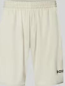 BOSS Green Regular fit korte broek met labelopschrift model 'TOC SPIN 9 INCH'