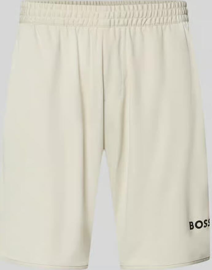 BOSS Green Regular fit korte broek met labelopschrift model 'TOC SPIN 9 INCH' - Foto 2