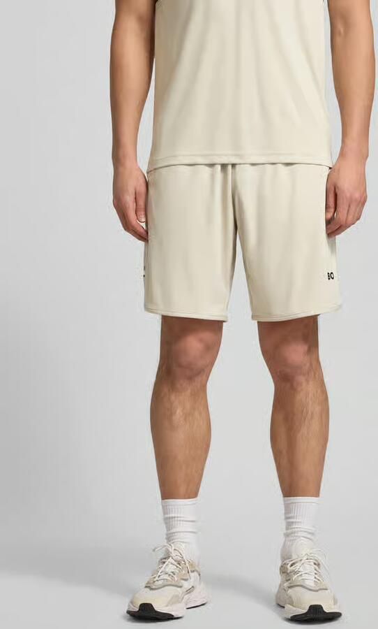 BOSS Green Regular fit korte broek met labelopschrift model 'TOC SPIN 9 INCH' - Foto 3