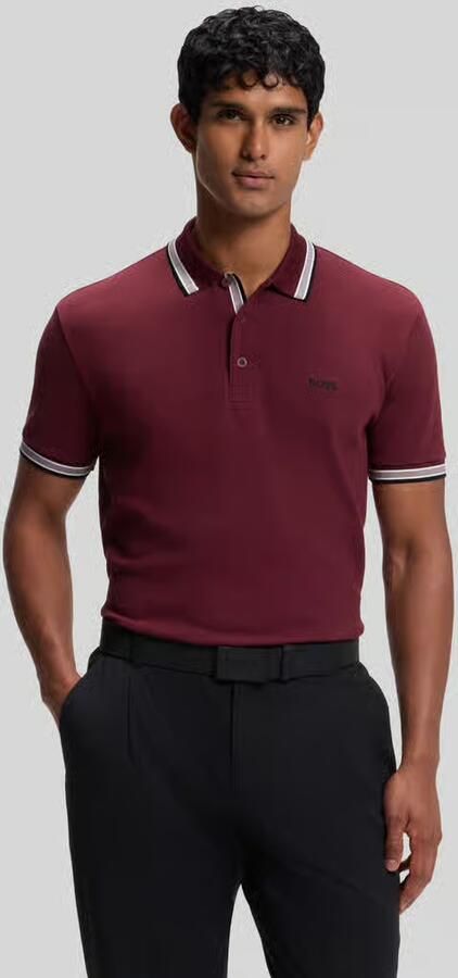 BOSS Green Regular fit poloshirt van puur katoen model 'PADDY' - Foto 3