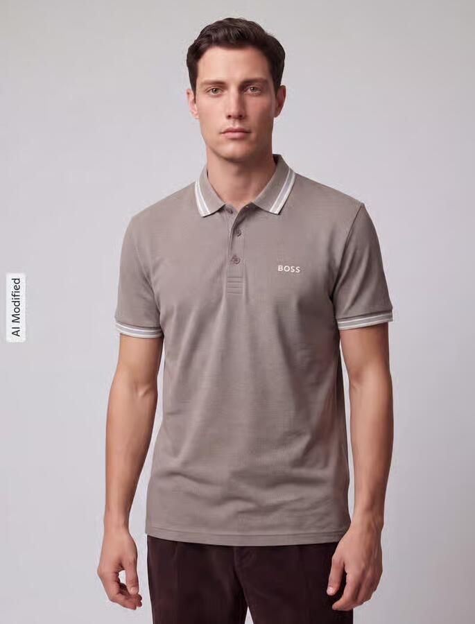 BOSS Green Regular fit poloshirt van puur katoen model 'PADDY' - Foto 2