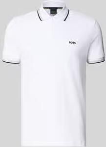BOSS Green Regular fit poloshirt met labelstitching model 'Paddy' - Foto 17
