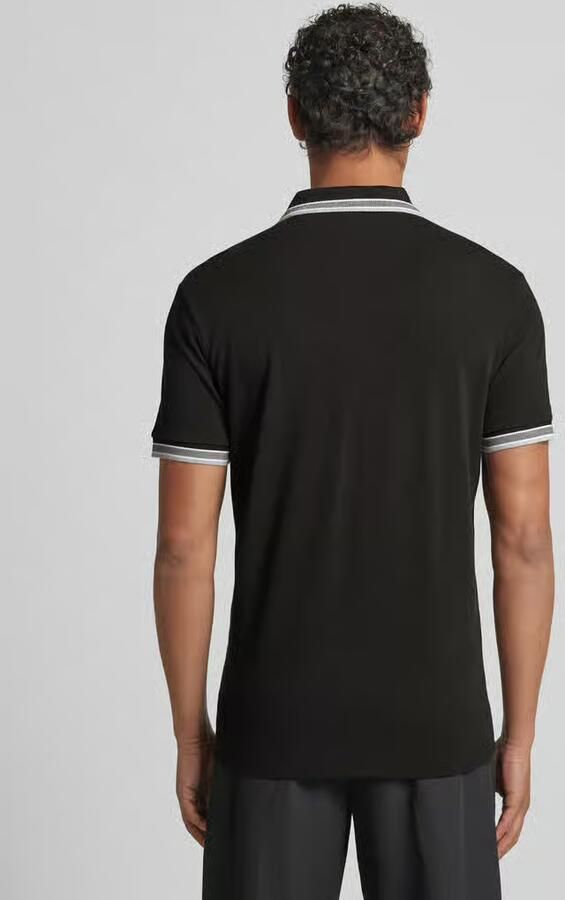 Hugo Boss Heren Polo met Details en Contrast Logo Model 50469055 Paddy Donkerblauwe Kleur Blue Heren - Foto 6