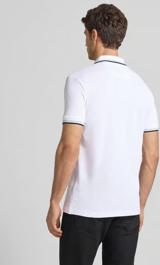 BOSS Green Regular fit poloshirt met labelstitching model 'Paddy' - Foto 12