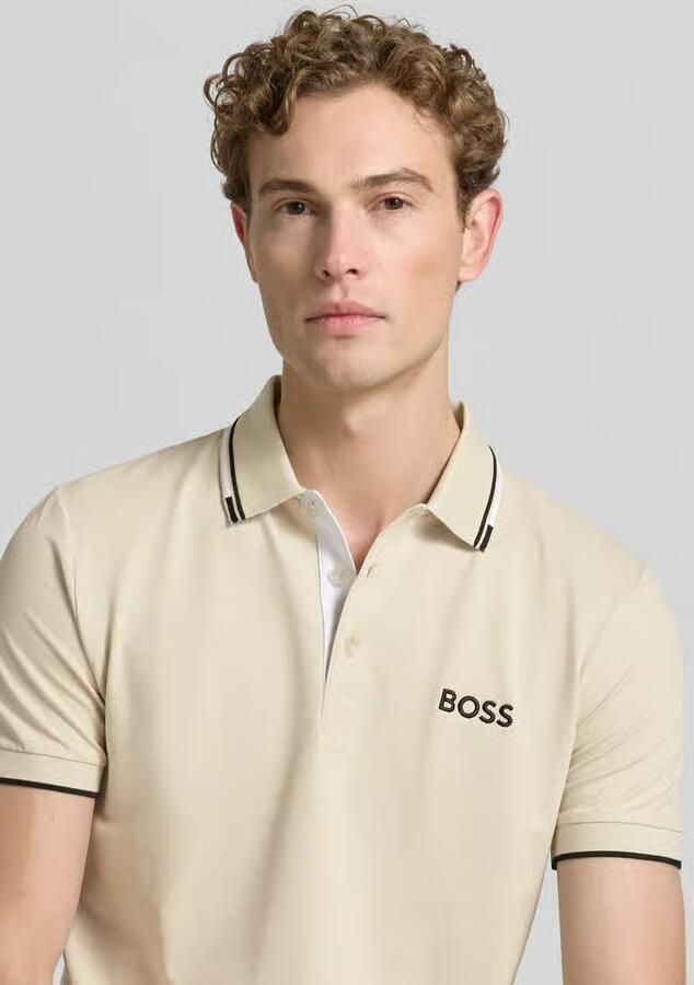BOSS Green regular fit poloshirt van katoenmix model 'PADDY PRO'