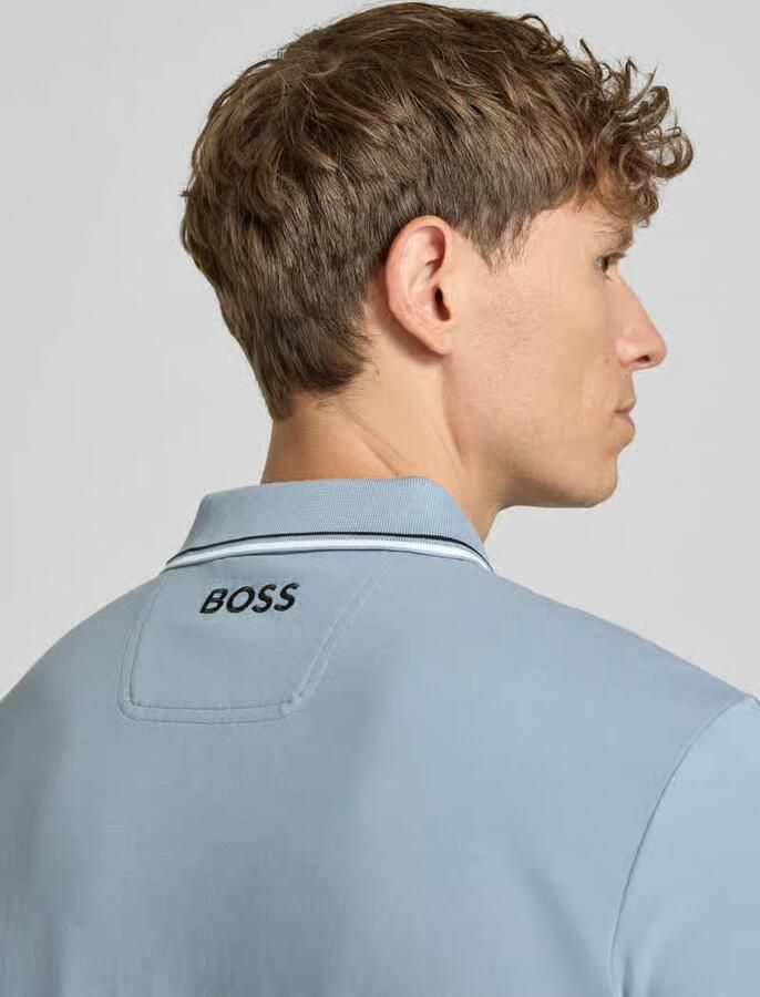 BOSS Green regular fit poloshirt van katoenmix model 'PADDY PRO'