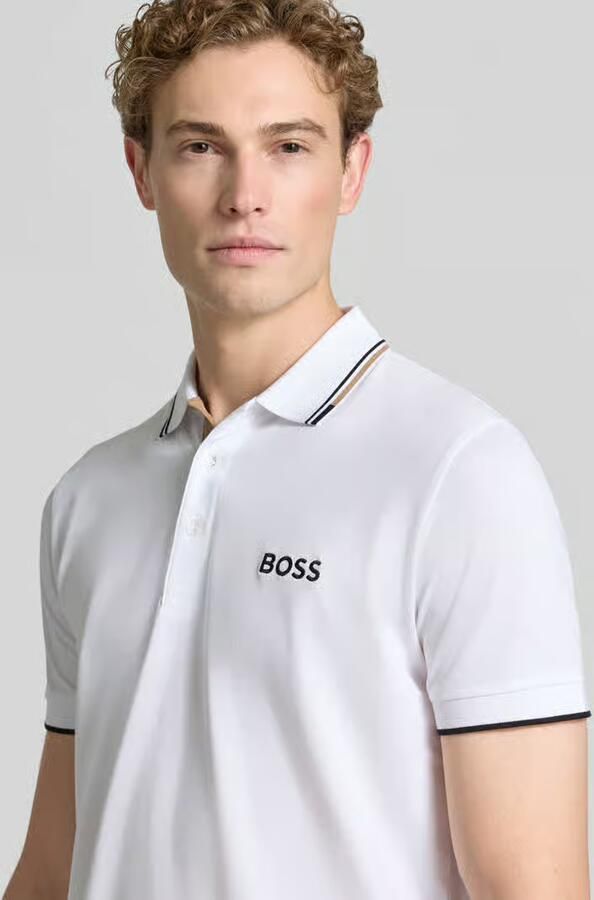 BOSS Green regular fit poloshirt van katoenmix model 'PADDY PRO' - Foto 5